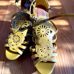 Yellow/mustard wedges